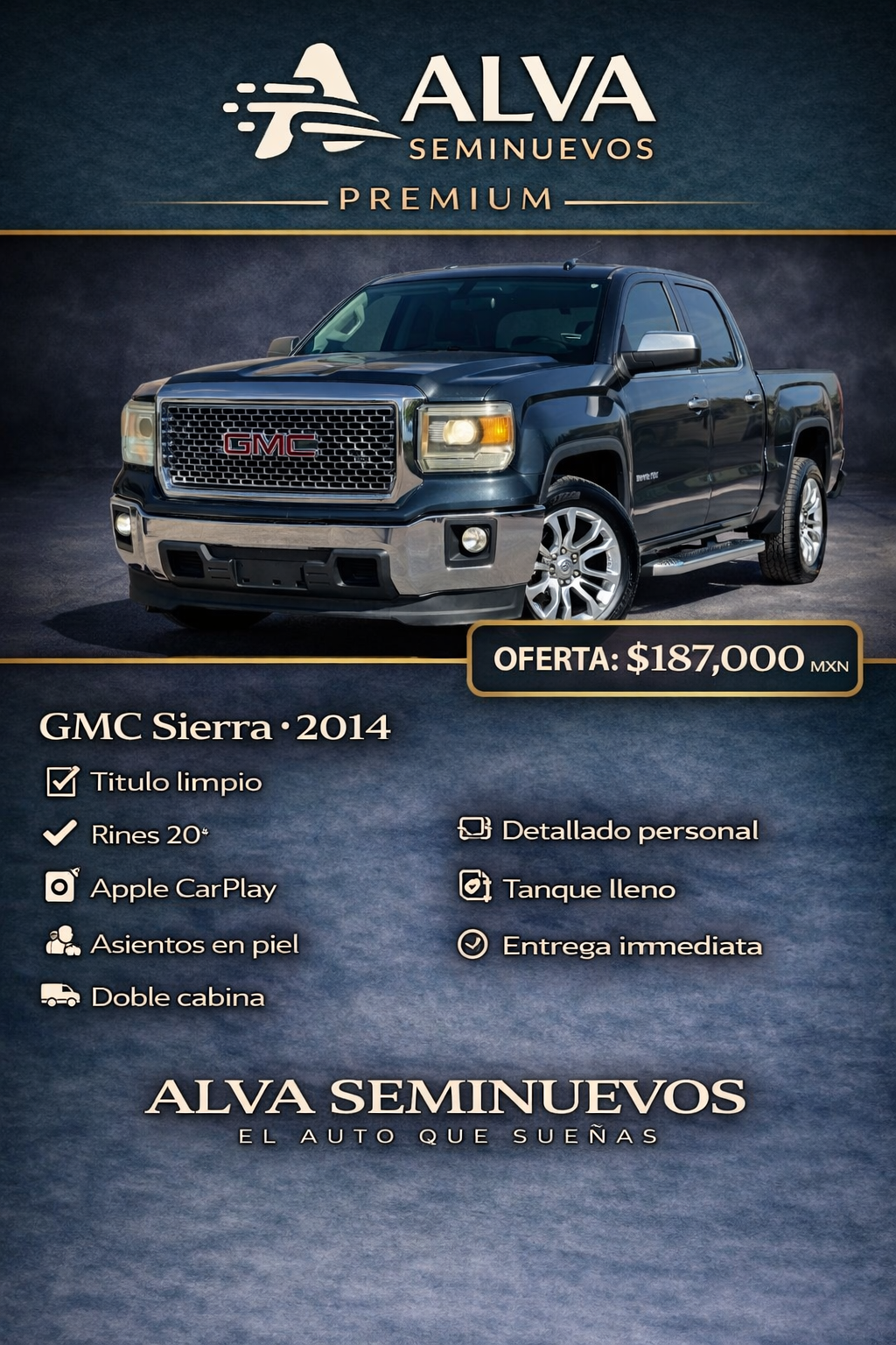 GMC Sierra 2014 - Alva Seminuevos